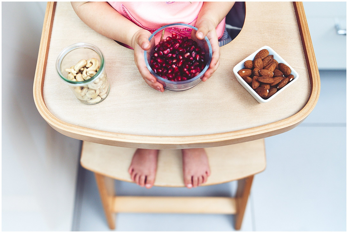 Holz-Hochstuhl Moby-System WOODY - Farbe Naturholz