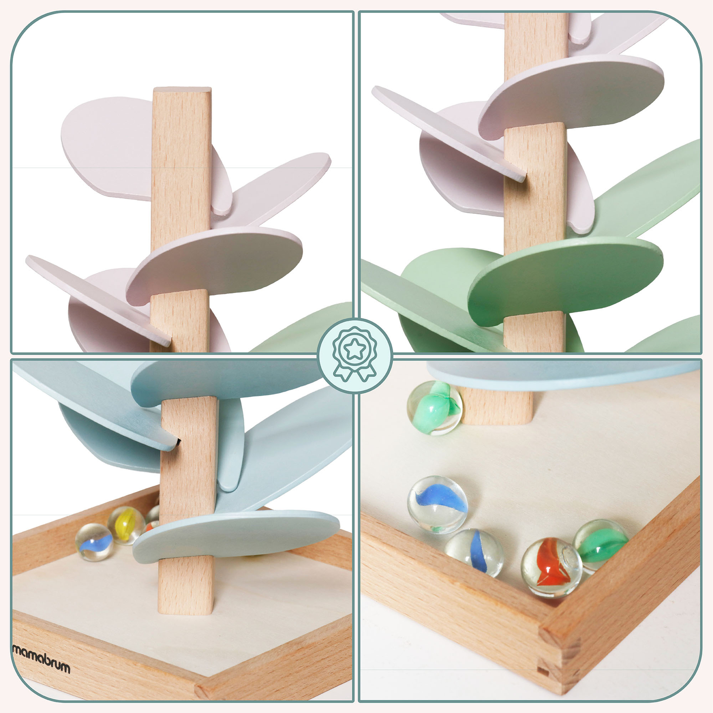 Holz-Kulodrom - Klangbaum mit Kugeln