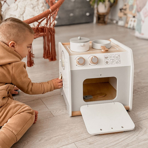 Küche aus Holz - Lernwürfel