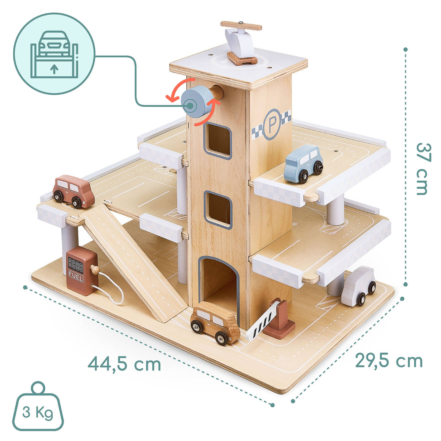 Holzparkplatz des Entdeckers