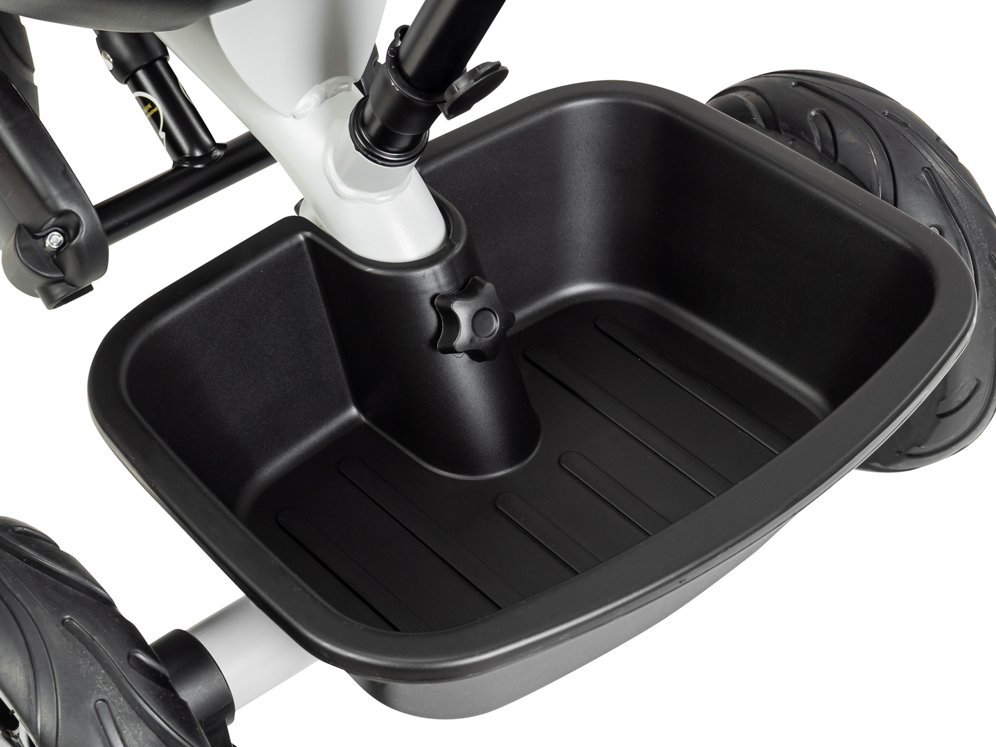 Dreirad HyperMotion TOBI VECTOR - dauerhaft aufgepumpte Räder + Schieber. Farbe: hellgrau.