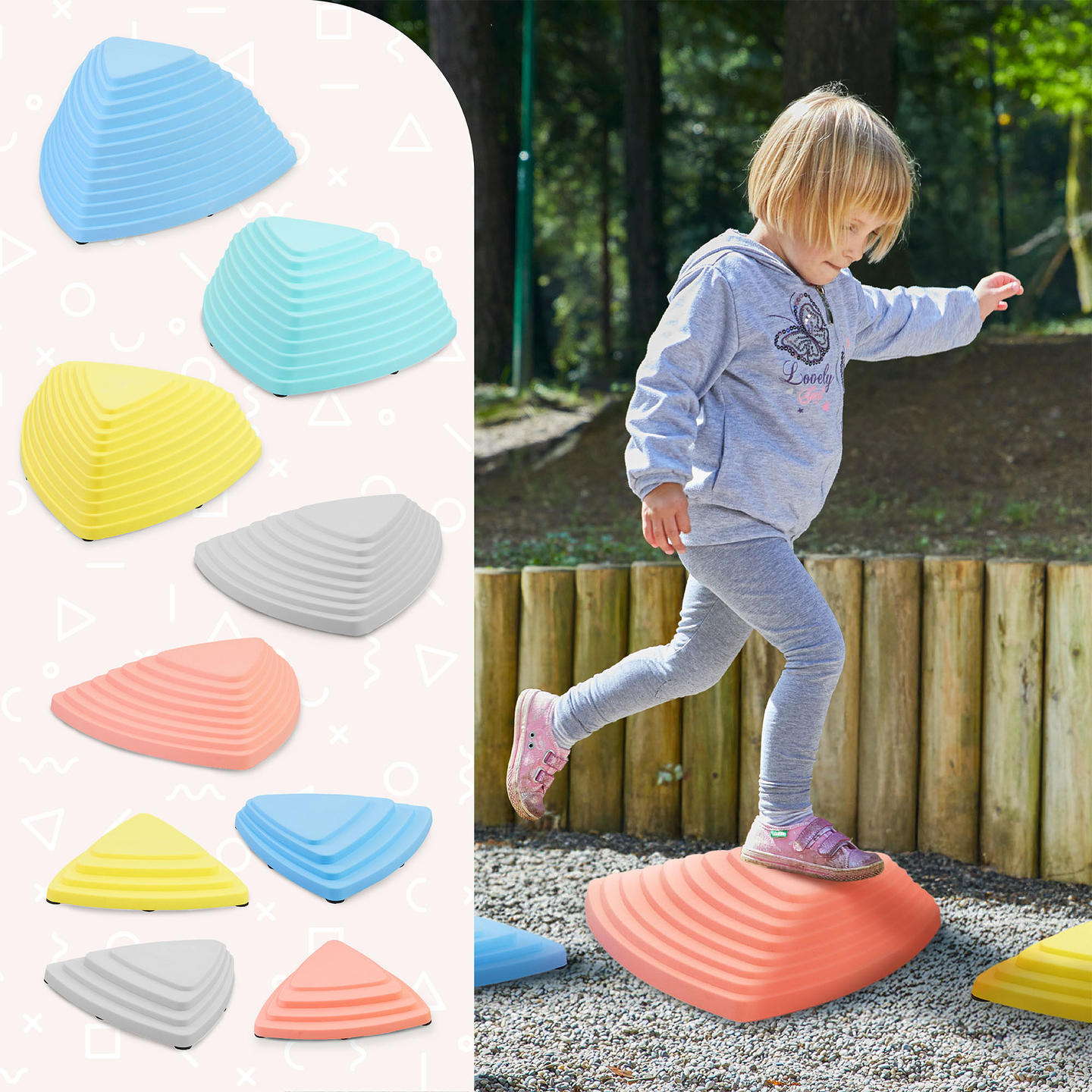 Bunte Balanciersteine - 9 Stück