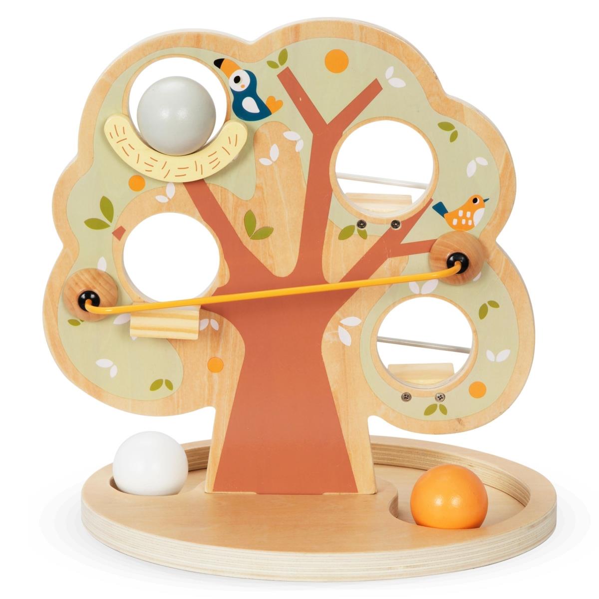 Holzkugelrutschbahn - Grüner Baum