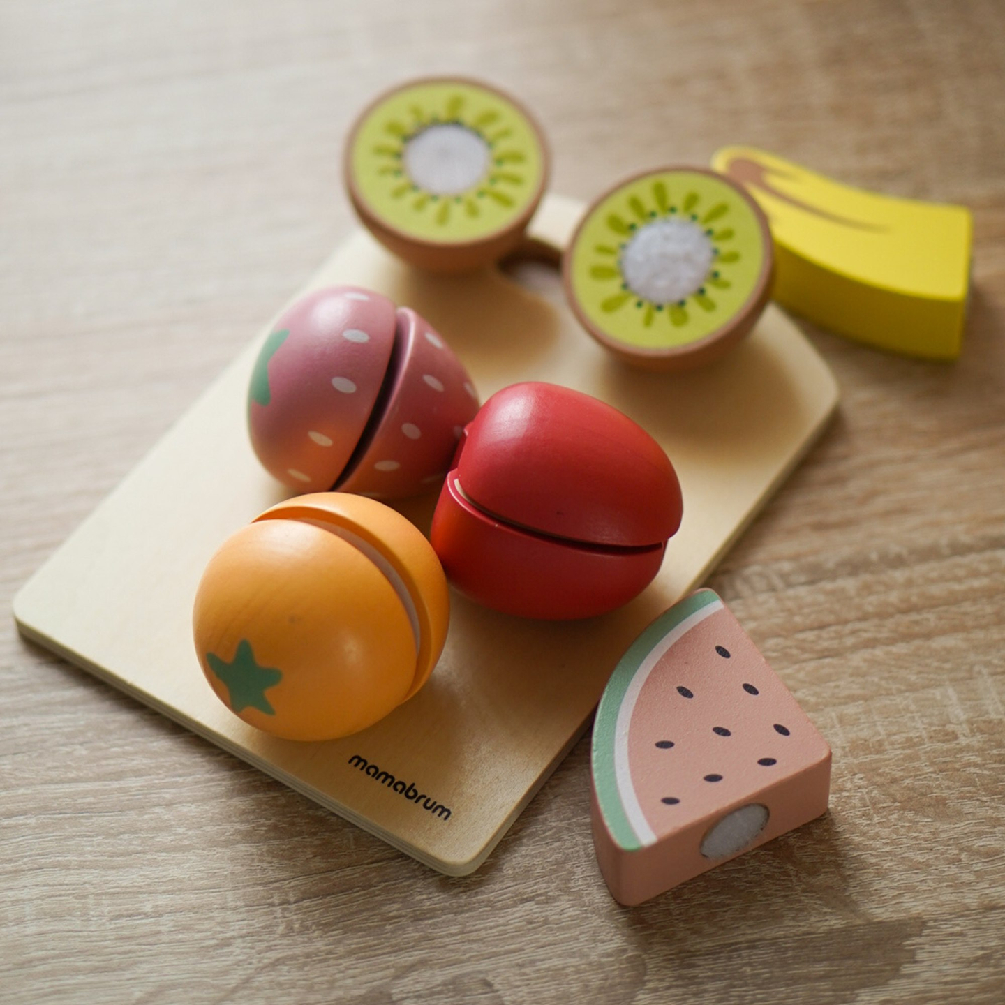 Schneideobst aus Holz - Set