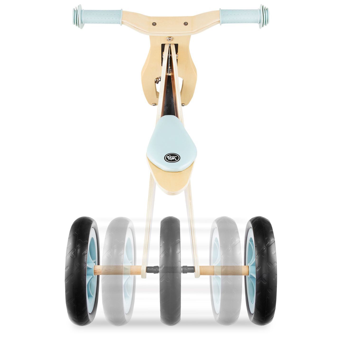 Holzdreirad und Laufrad 2in1 – HyperMotion PERCY – blau