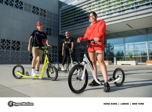 Cityroller Hypermotion RIVA mit Luftreifen 50 cm und 40 cm