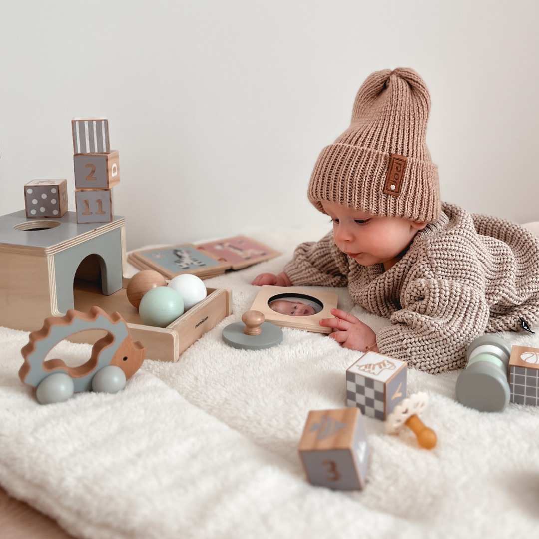 Montessori-Erziehungsbox für Babys - 6 Spielzeuge