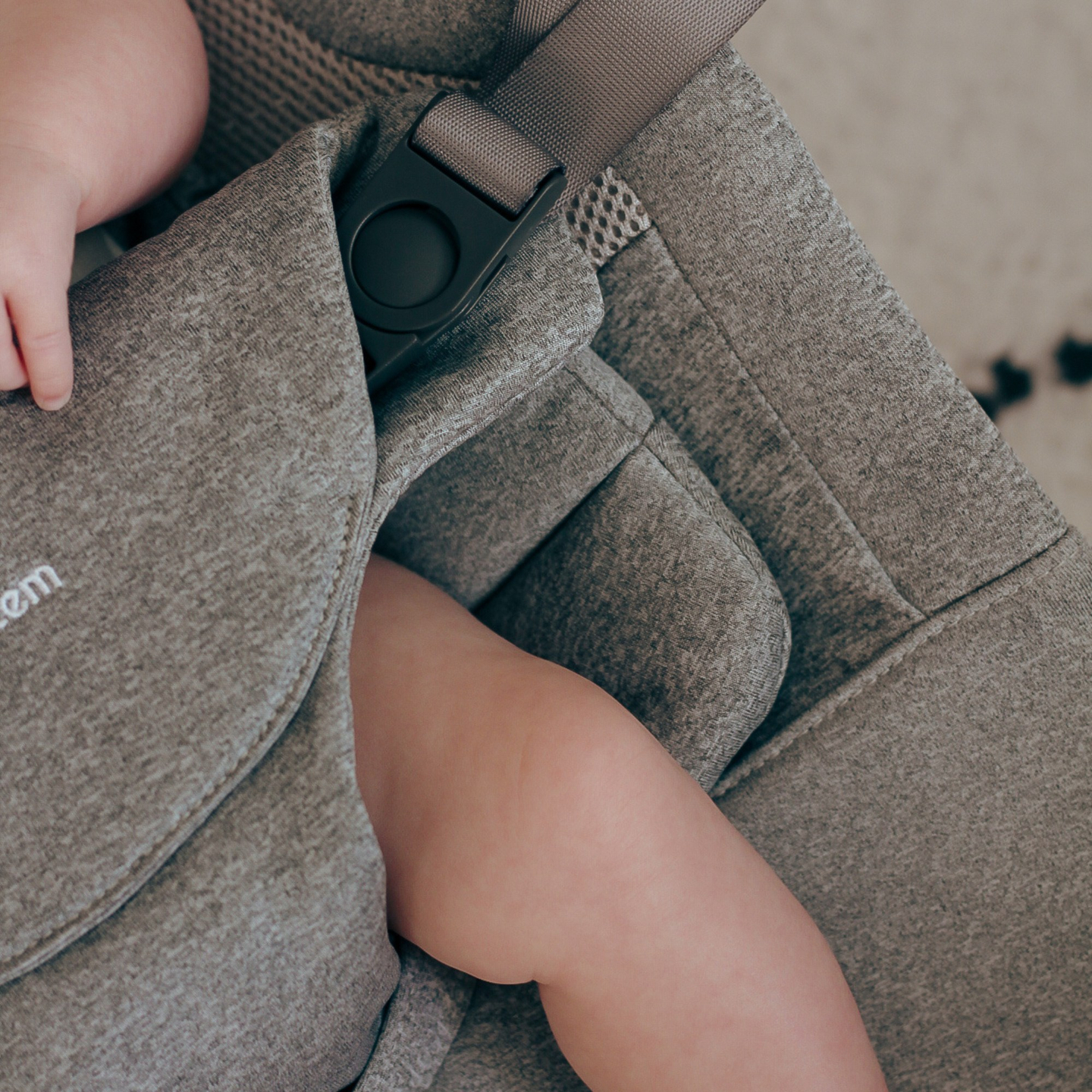 2-in-1-Schaukelstuhl Moby-System LILY - grau