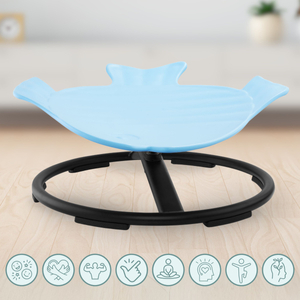 Mini-Karussell für Kinder Fisch - blau