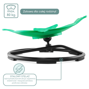 Mini-Kinderkarussell Fisch - Farbe grün