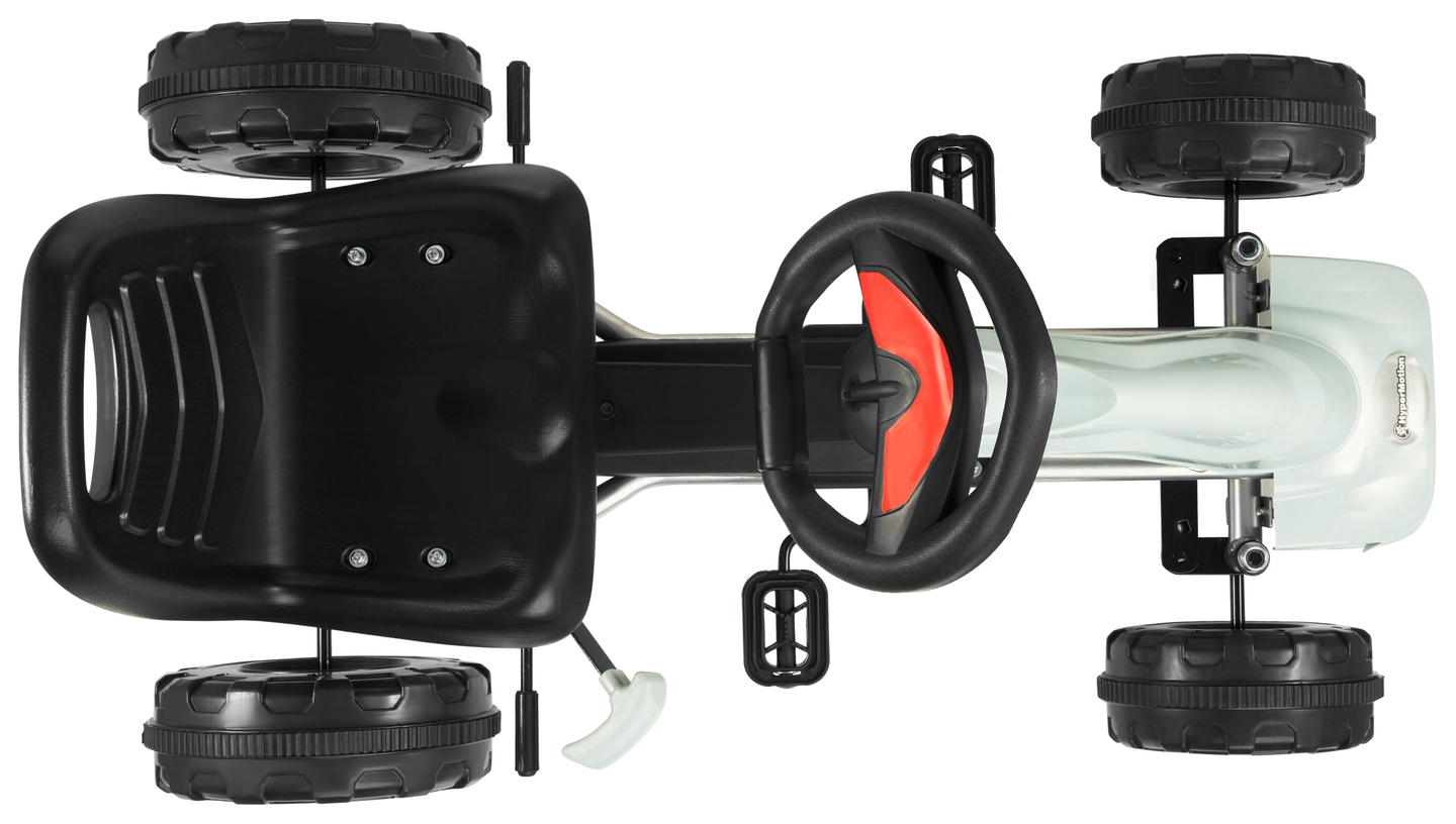 CHESTER Pedal-Gokart - Aufsitzfahrzeug für Kinder von 3-6 Jahren - grau