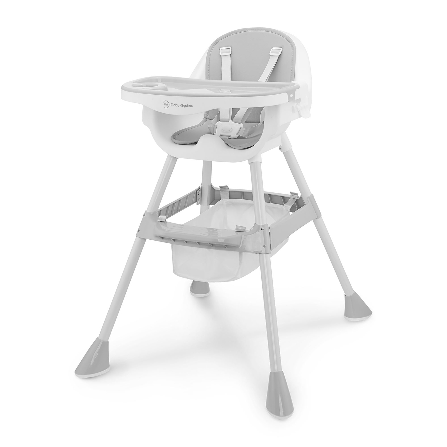 Moby-System Magnolia 2-in-1 verstellbarer Hochstuhl - grau