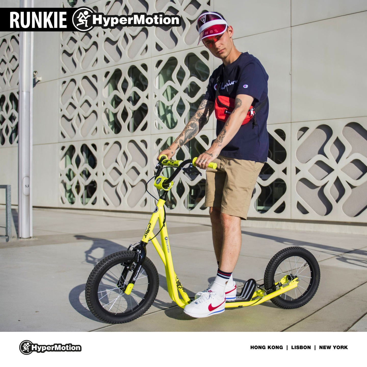 Cityroller Hypermotion RUNKIE mit aufpumpbaren Rädern 16'' (40 cm)