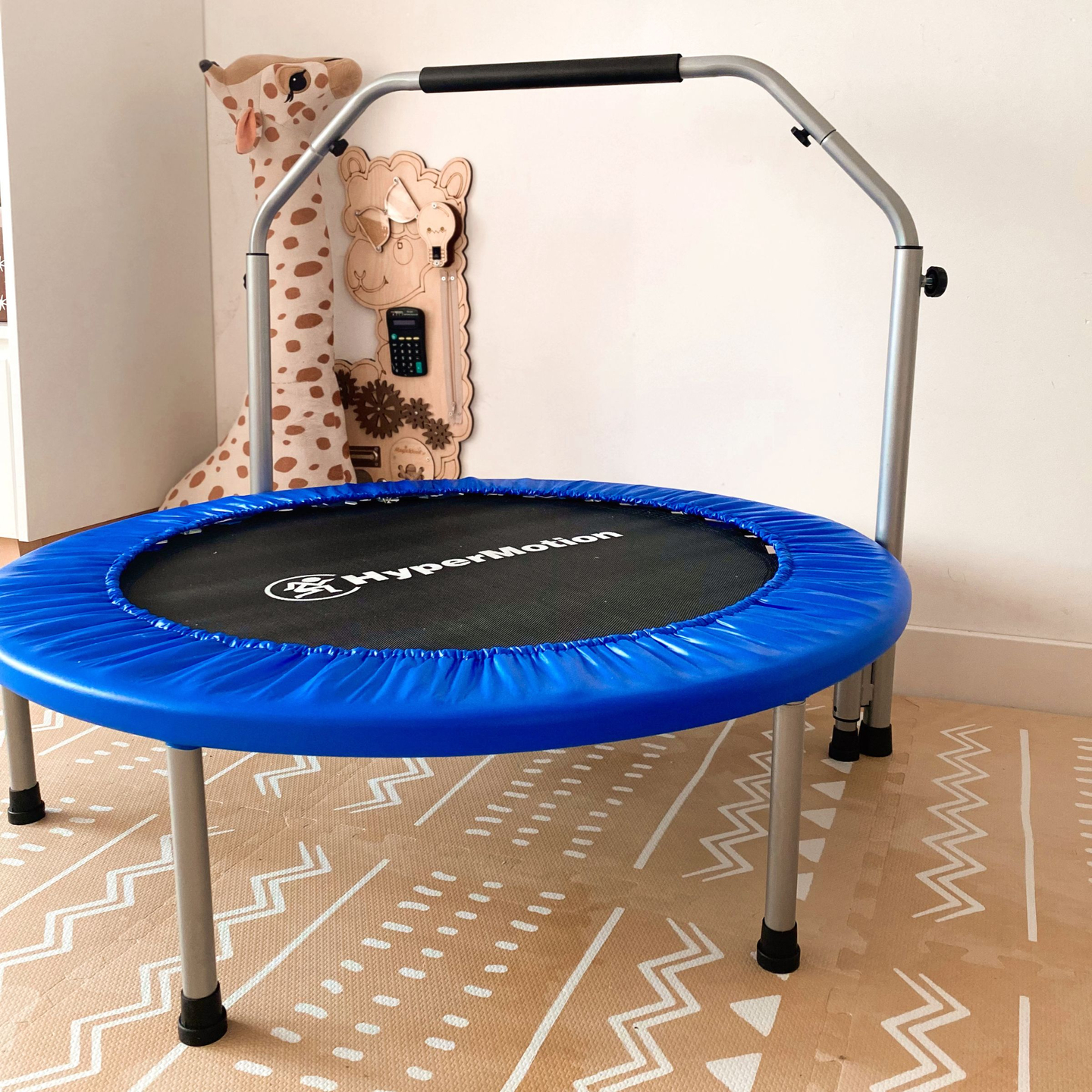 Trampolin mit Griff - 97 cm - für Kinder, Jugendliche und Erwachsene - für Haus und Garten