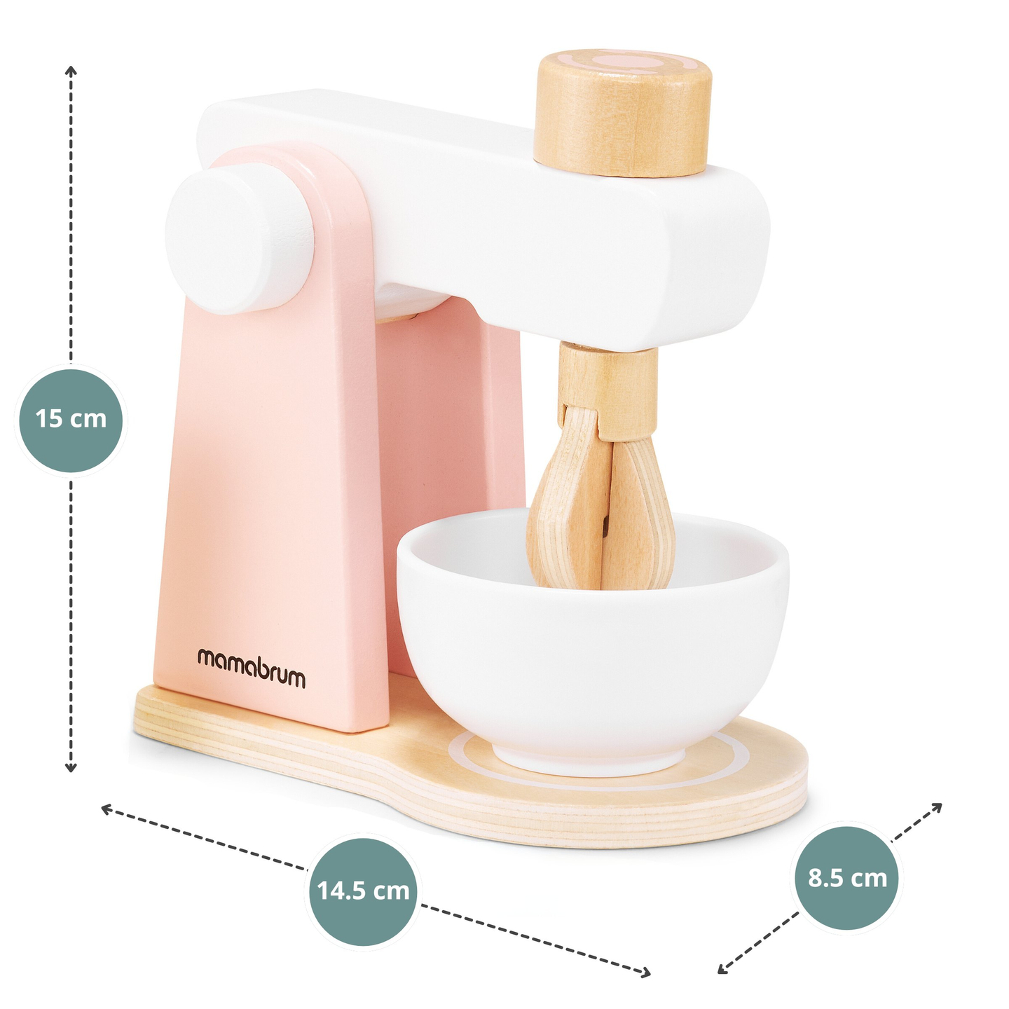 Teigknetmaschine aus Holz mit Zubehör, für Kinder