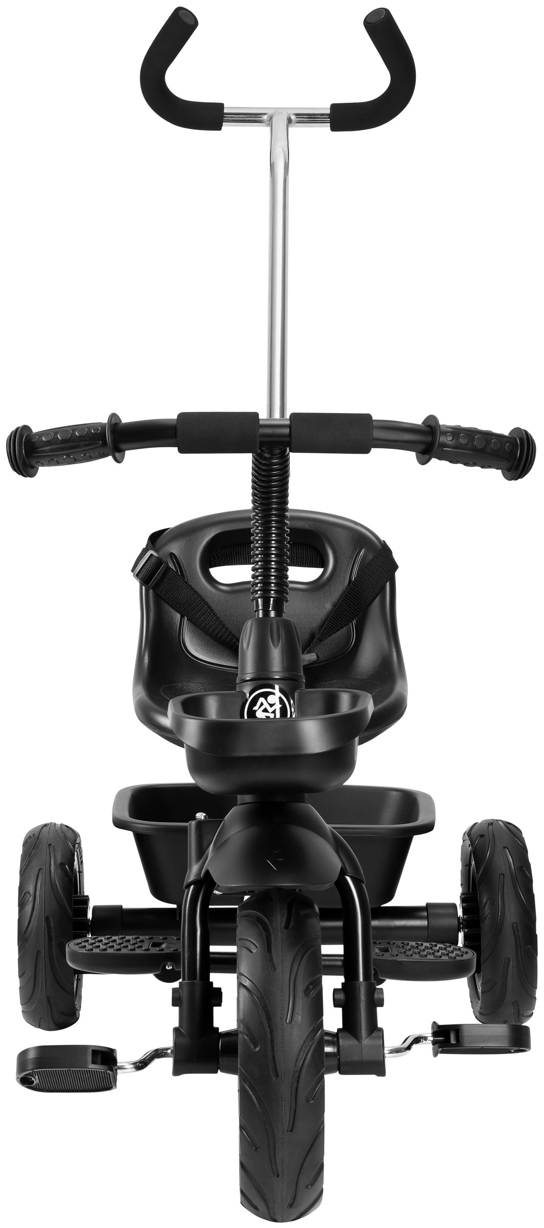 Dreirad HyperMotion TOBI VECTOR - dauerhaft aufgepumpte Räder + Schieber. Farbe: schwarz.