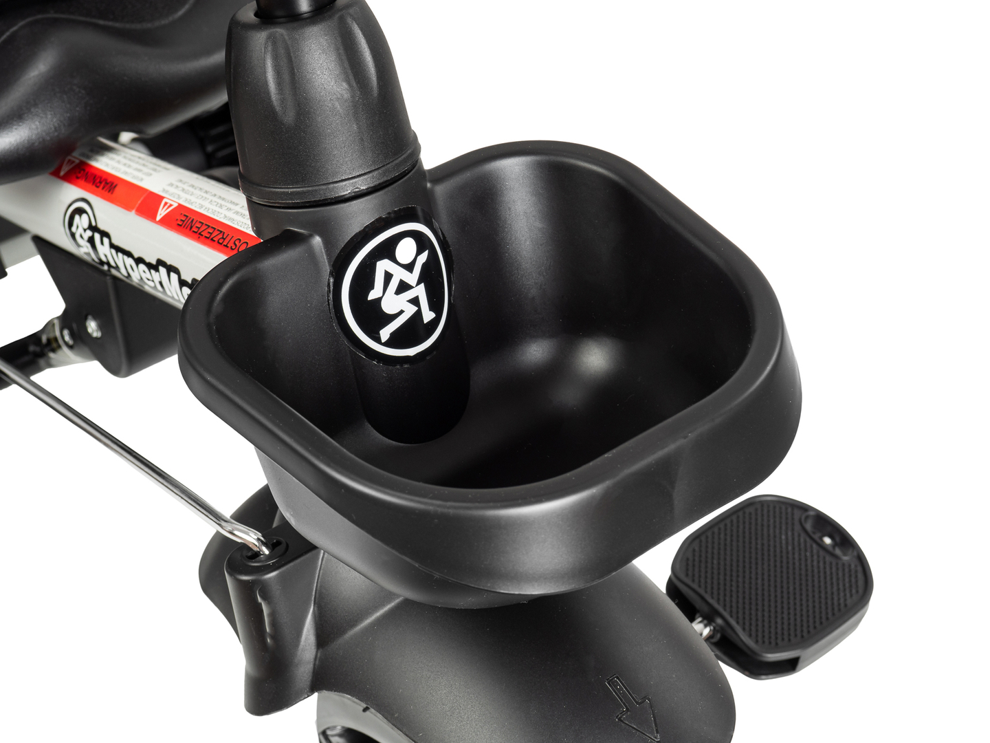 Dreirad HyperMotion TOBI VECTOR - dauerhaft aufgepumpte Räder + Schieber. Farbe: hellgrau.