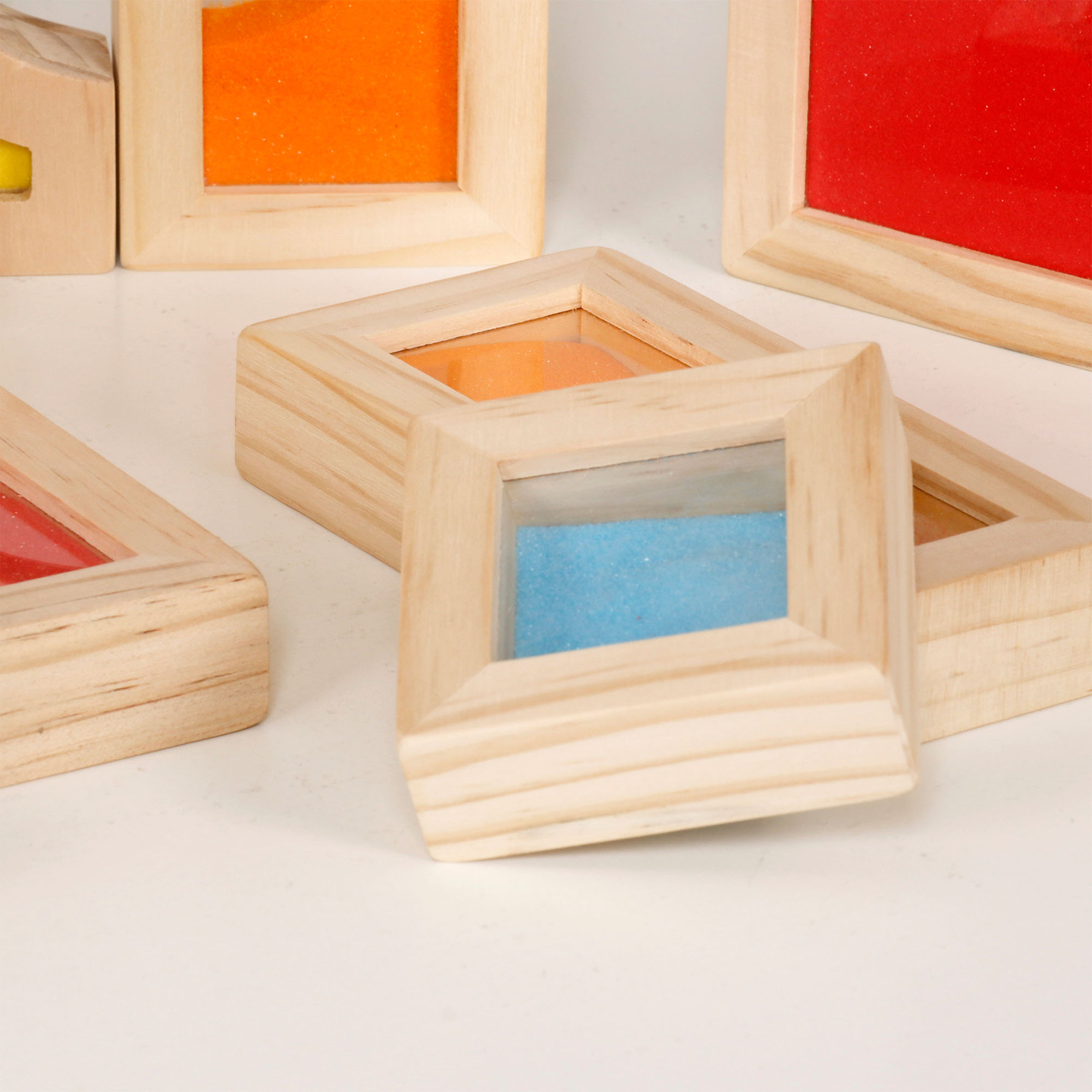 Sinnesblöcke aus Holz - 18 Stück