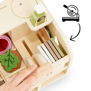 Sandwichbar aus Holz - Restaurant