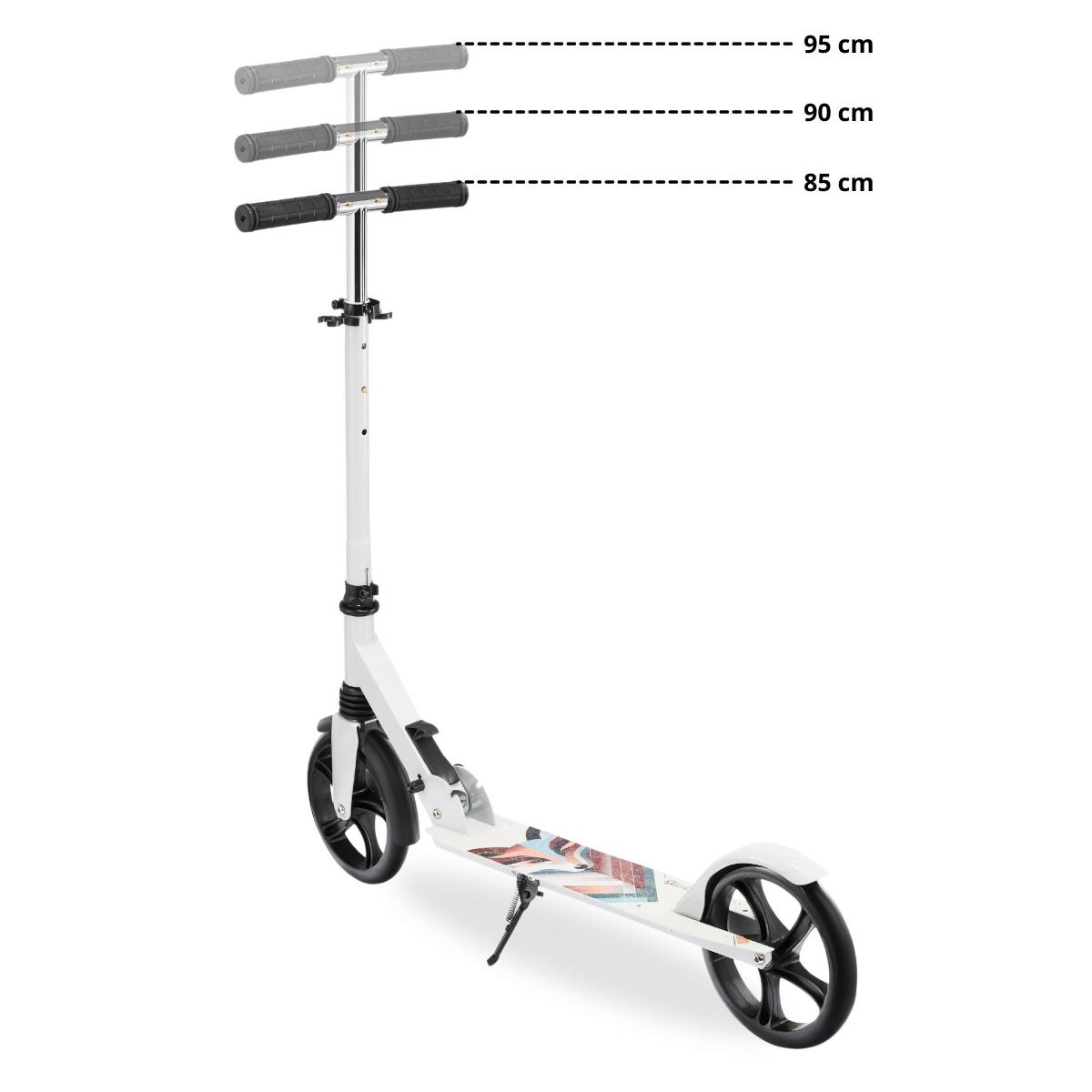 Zweirädriger Roller für junge Erwachsene - mit Stoßdämpfer - Hypermotion CITY SWIFT Winter Fox - 100kg