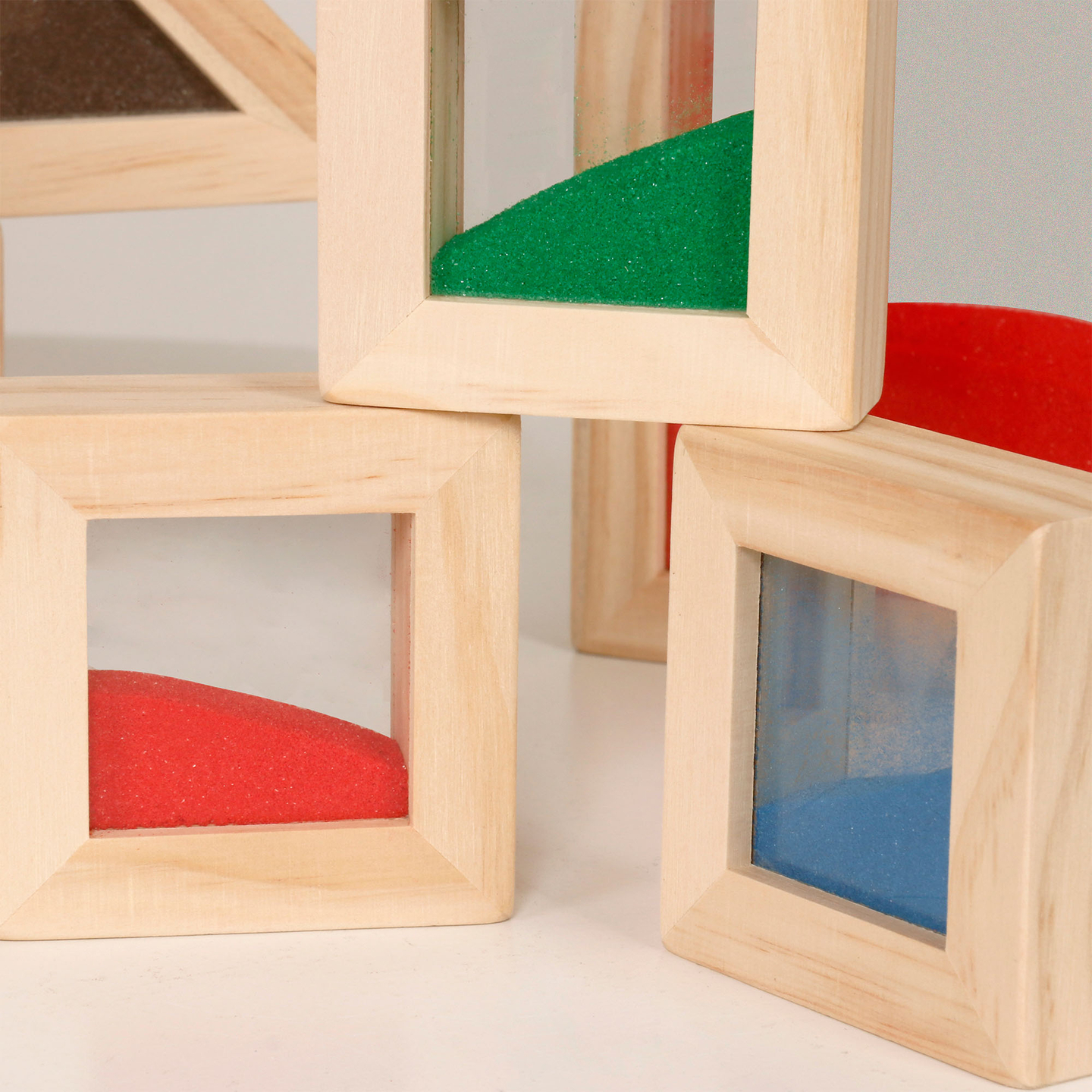 Sinnesblöcke aus Holz - 18 Stück