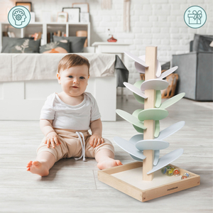 Holz-Kulodrom - Klangbaum mit Kugeln