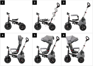 Dreirad Tobi Velar – grau