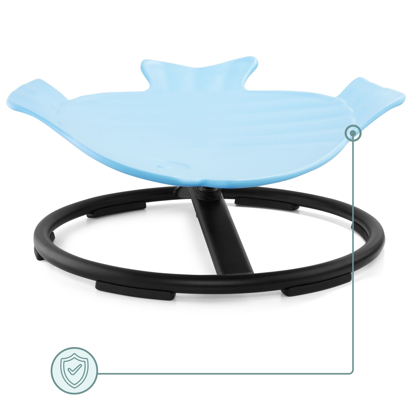 Mini-Karussell für Kinder Fisch - blau