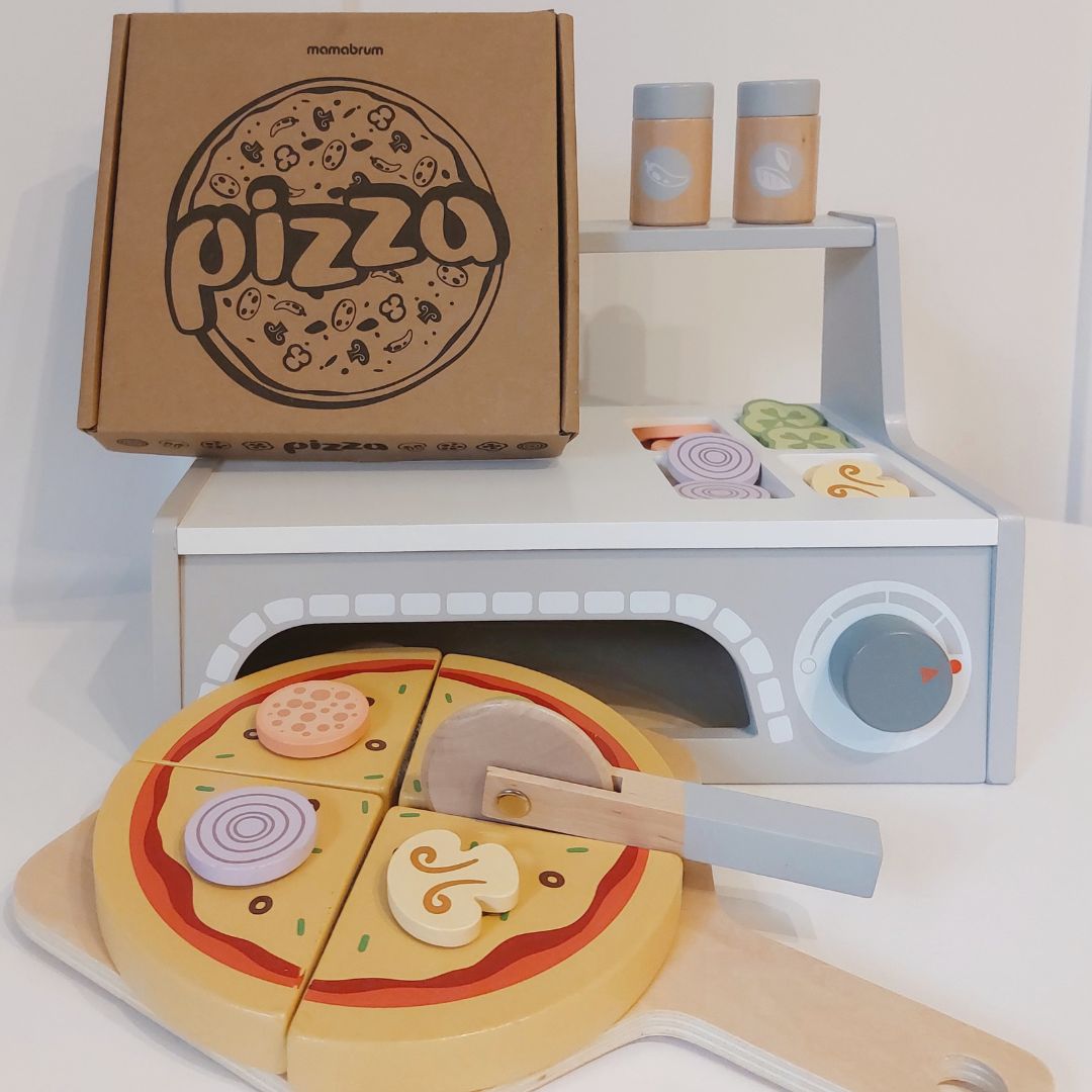 Pizzabackset aus Holz