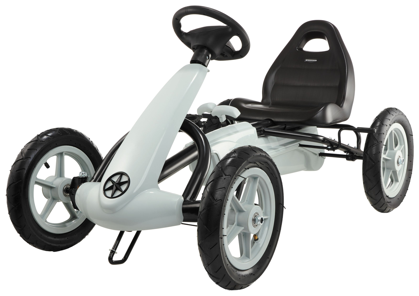 EVOQUE Pedal-Gokart für Kinder von 5-8 Jahren - grau