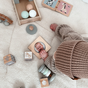 Montessori-Erziehungsbox für Babys - 6 Spielzeuge