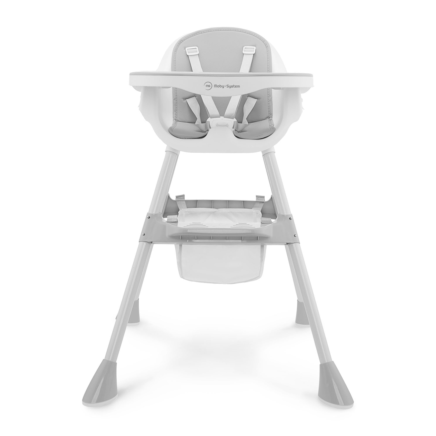 Moby-System Magnolia 2-in-1 verstellbarer Hochstuhl - grau