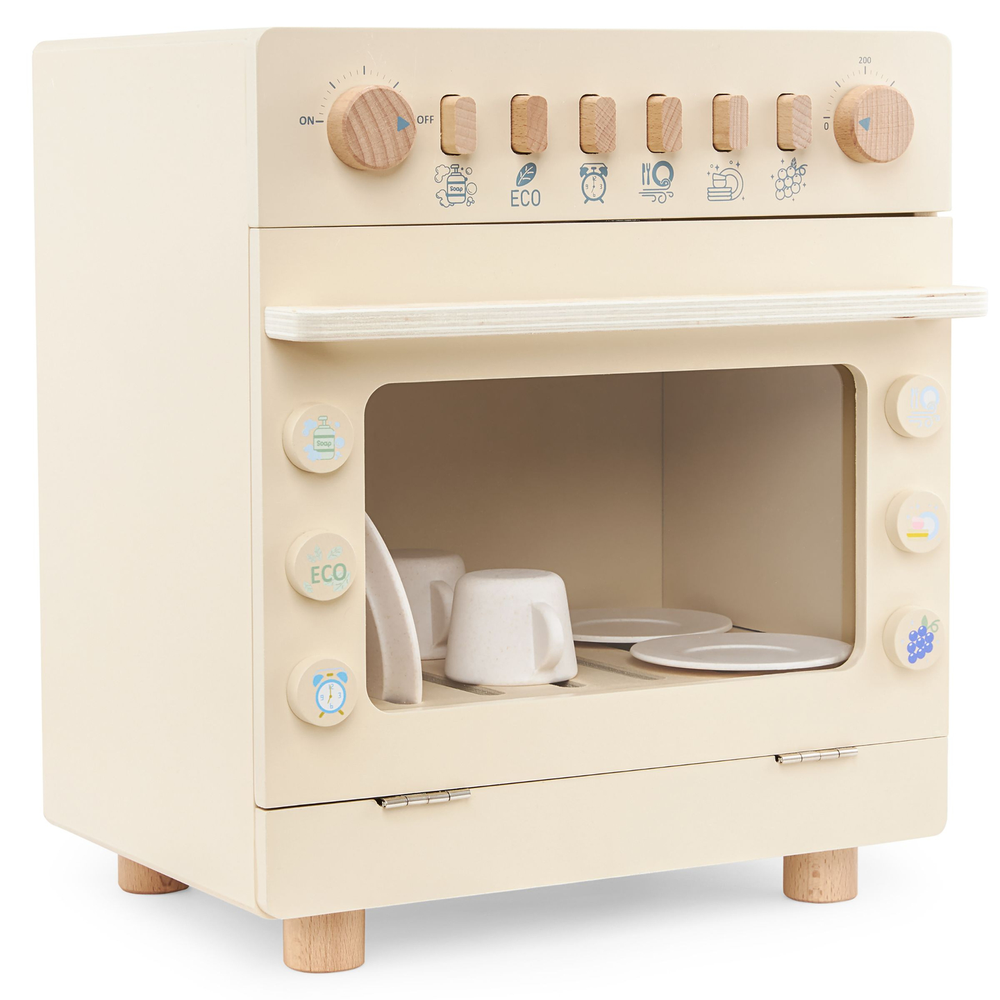 Holzgeschirrspüler mit Zubehör