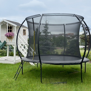 HyperMotion Kinder-XL-Gartentrampolin – 305 cm 10FT – mit Leiter und Innennetz – für Haus und Garten