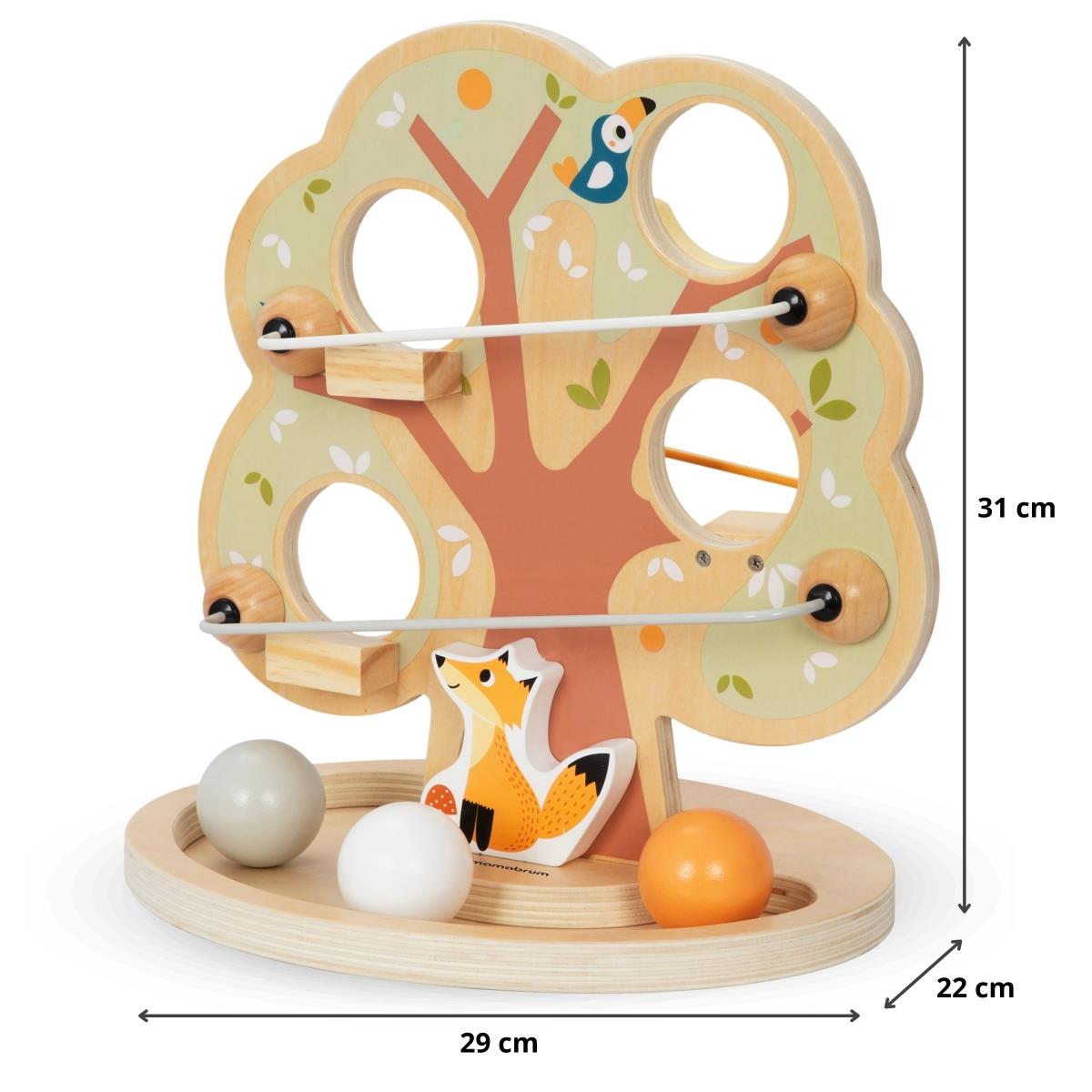 Holzkugelrutschbahn - Grüner Baum