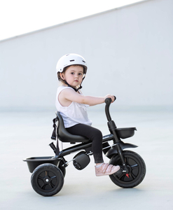 Dreirad HyperMotion TOBI VECTOR - dauerhaft aufgepumpte Räder + Schieber. Farbe: schwarz.