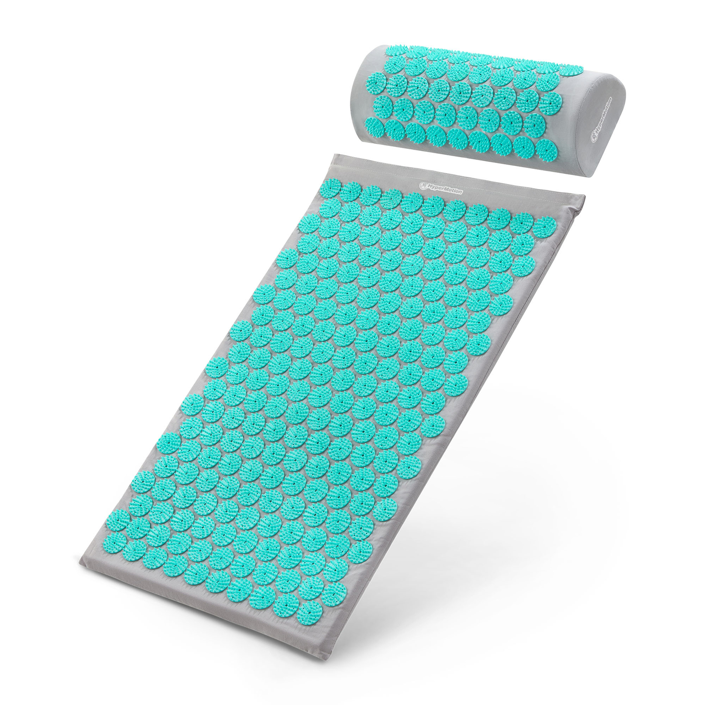 Akupressurmatte mit Kissen und Bezug - 72 cm HyperMotion grau-mint