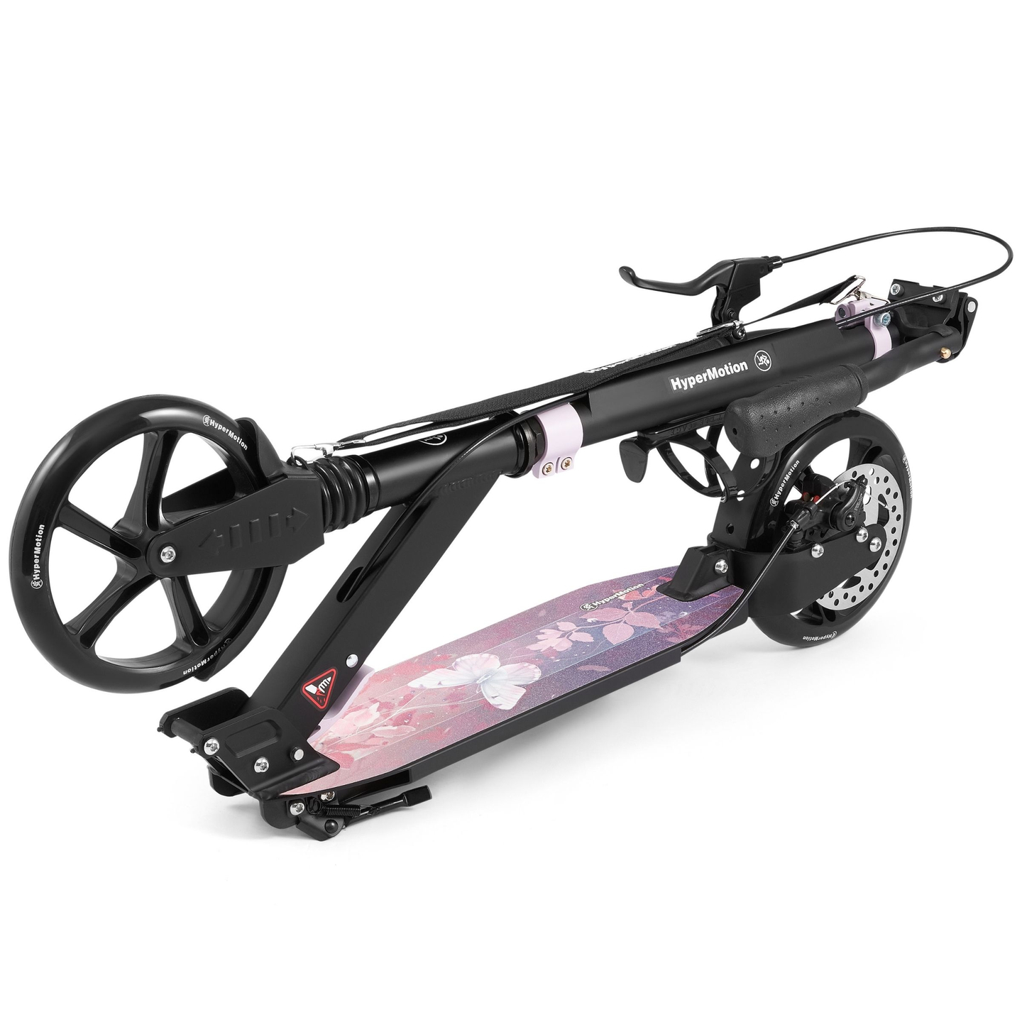 Zweirad-Roller für junge Erwachsene - mit Stoßdämpfer - HyperMotion Skyline - rosa, Aluminium - 100kg