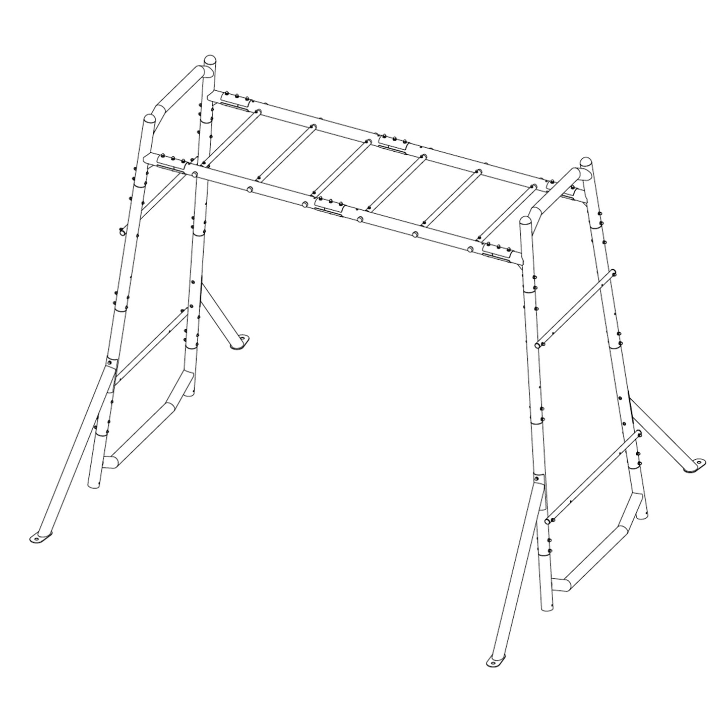 Garten-Turnleiter, Metall