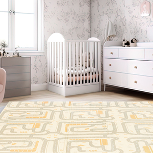 Doppelseitig faltbare Schaumstoffmatte 180 x 120 x 1 cm – Magic Forest/Autumn Streets – Boho