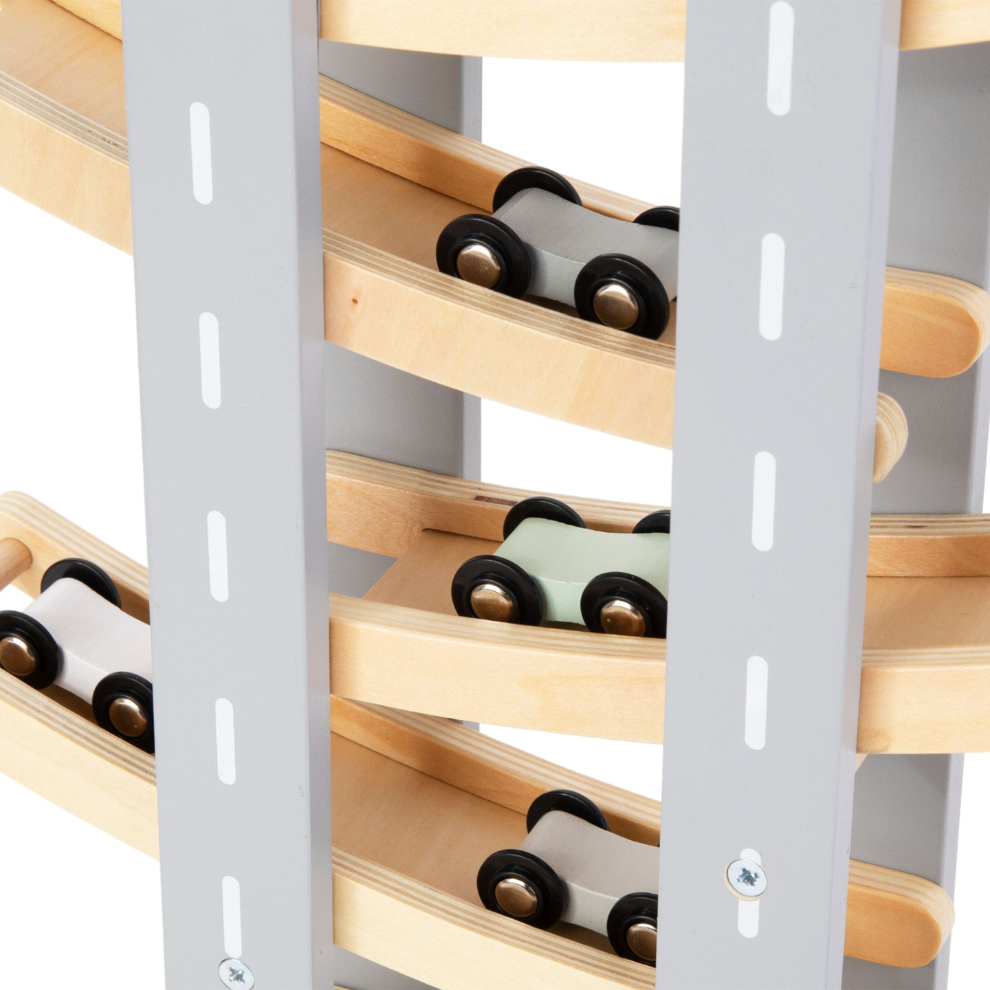 Holzbahn - Rutsche für Autos - 6 Etagen