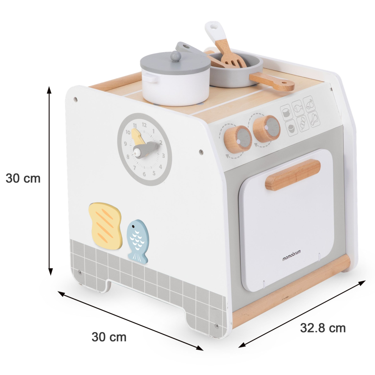 Küche aus Holz - Lernwürfel