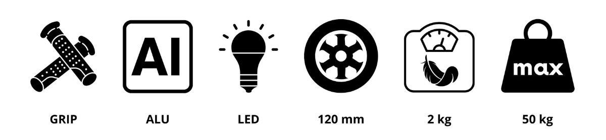TRINGO dreirädriger Balance-Scooter, 3-8 Jahre alt – rosa + leuchtende LED-Räder