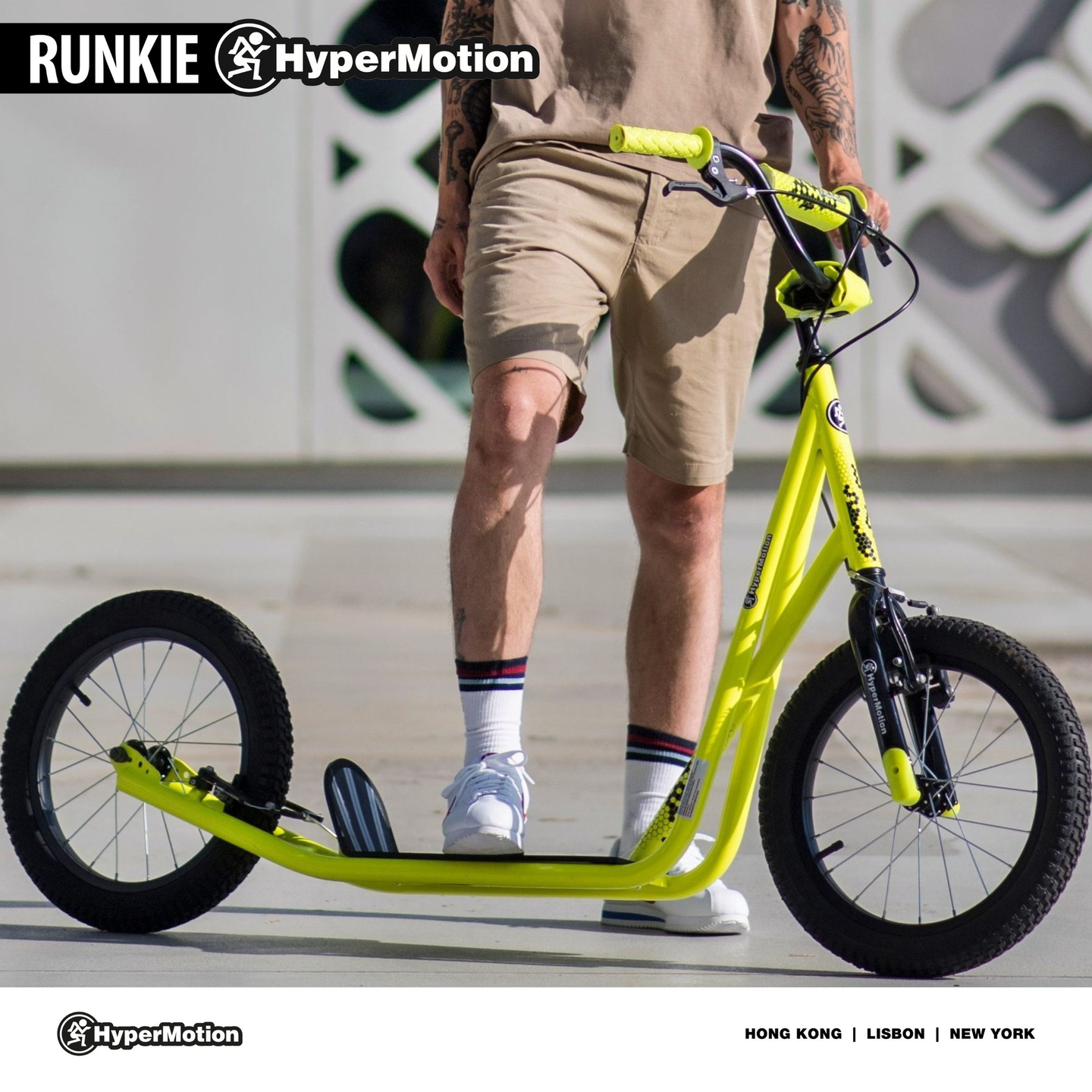 Cityroller Hypermotion RUNKIE mit aufpumpbaren Rädern 16'' (40 cm)