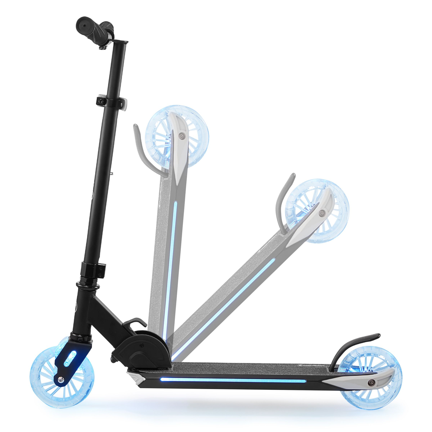 Zweirad-Roller mit LED-Faltlicht - HyperMotion Ice Flash