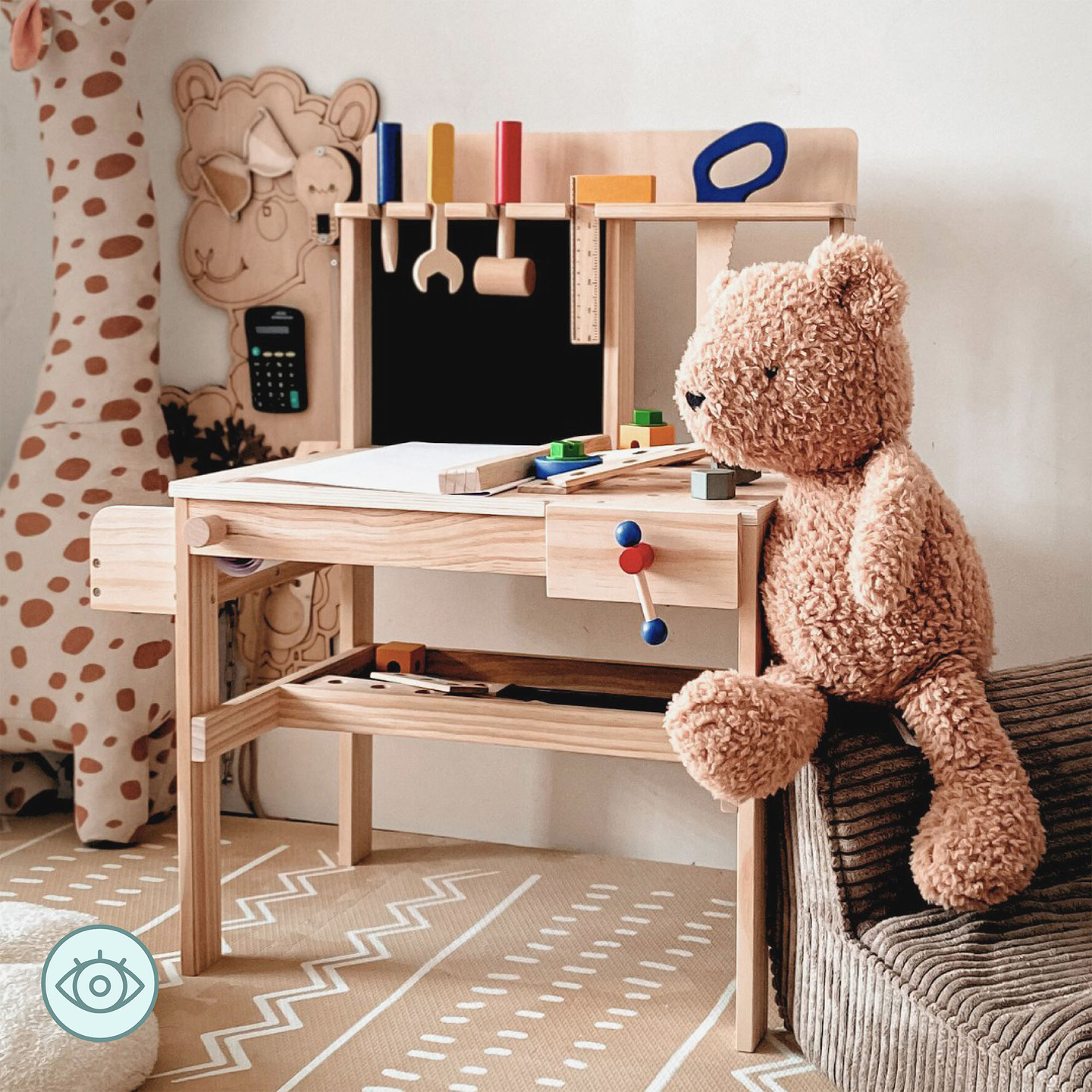 XXL-Bausatz aus Holz - 75 Elemente