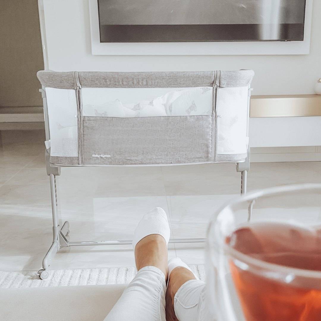 Ausziehbett Moby-System LUNA 3in1 - grau