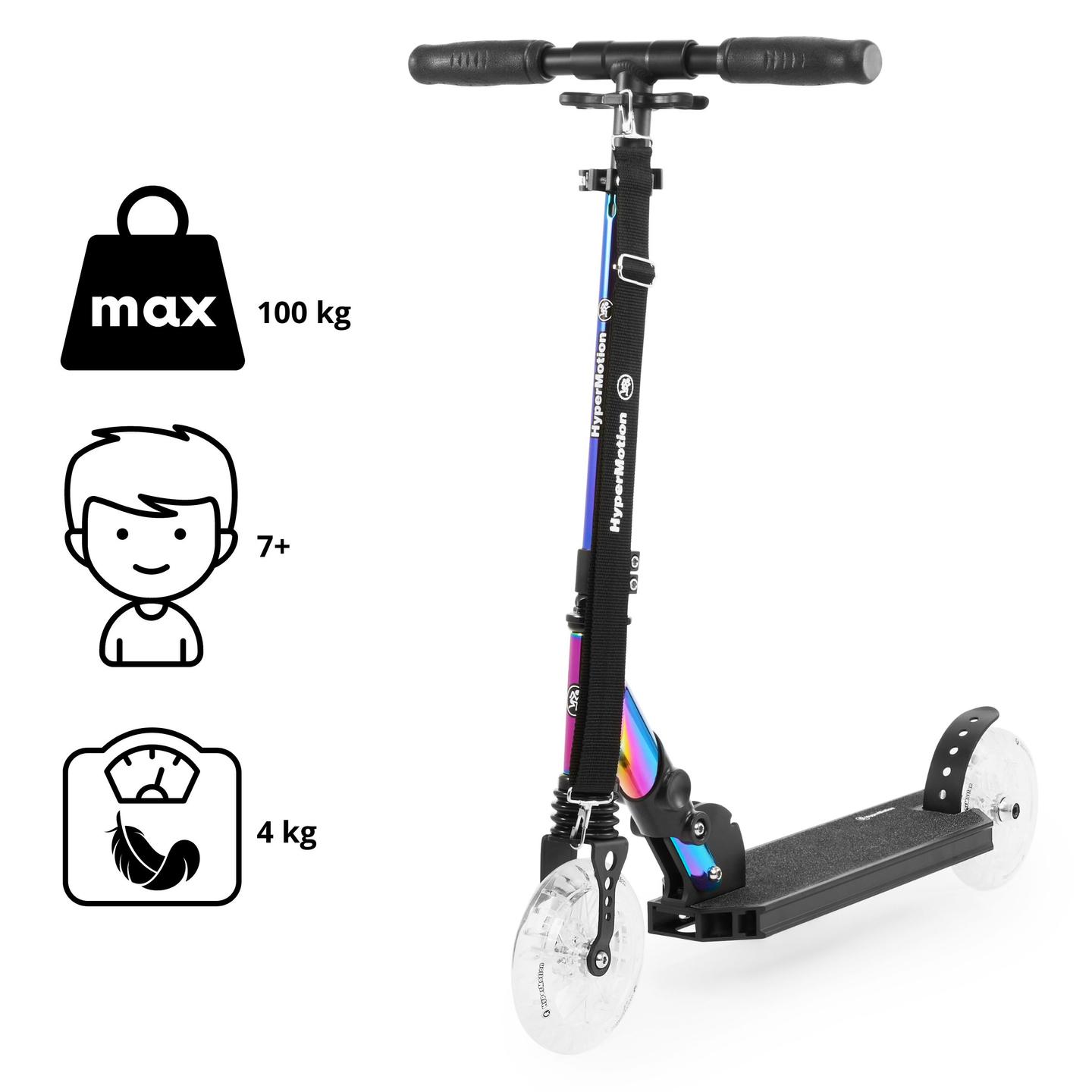 Zweirädriger Roller HOLO MAJESTIC HyperMotion 100 kg – Vollaluminium