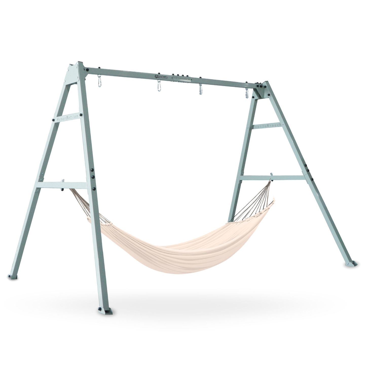 Doppelschaukel mit Zubehör - Stahlgestell - Storchennest, Schaukel und Hängematte