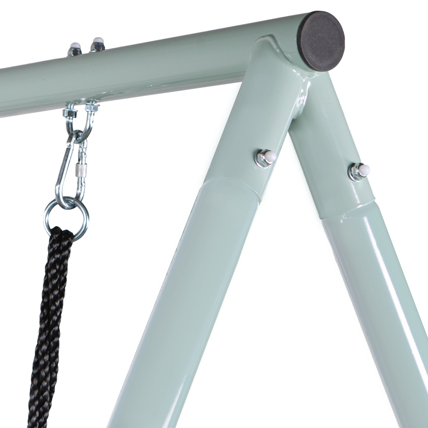 Gartenschaukel vom Typ Storchennest mit Rahmen und Seilen